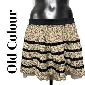 Floral Circle Skirt with Ribbon & Crinoline Size 6